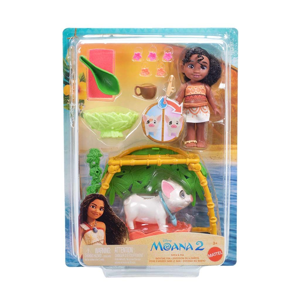 Moana 2 Conjunto Simea e Pua na Hora do Banho - Mattel - Imagem 7