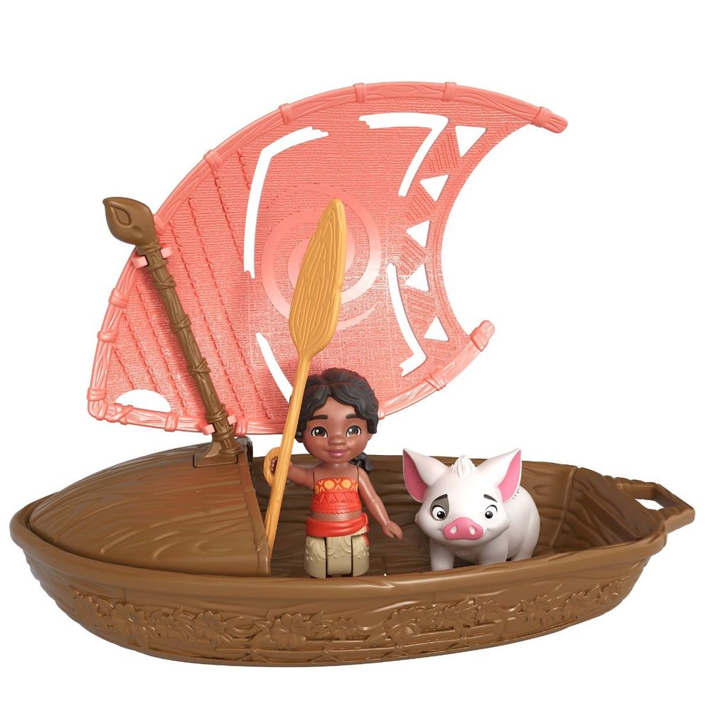 Moana 2 Conjunto Canoa com Mini Boneca Surpresa - Mattel - Imagem 5