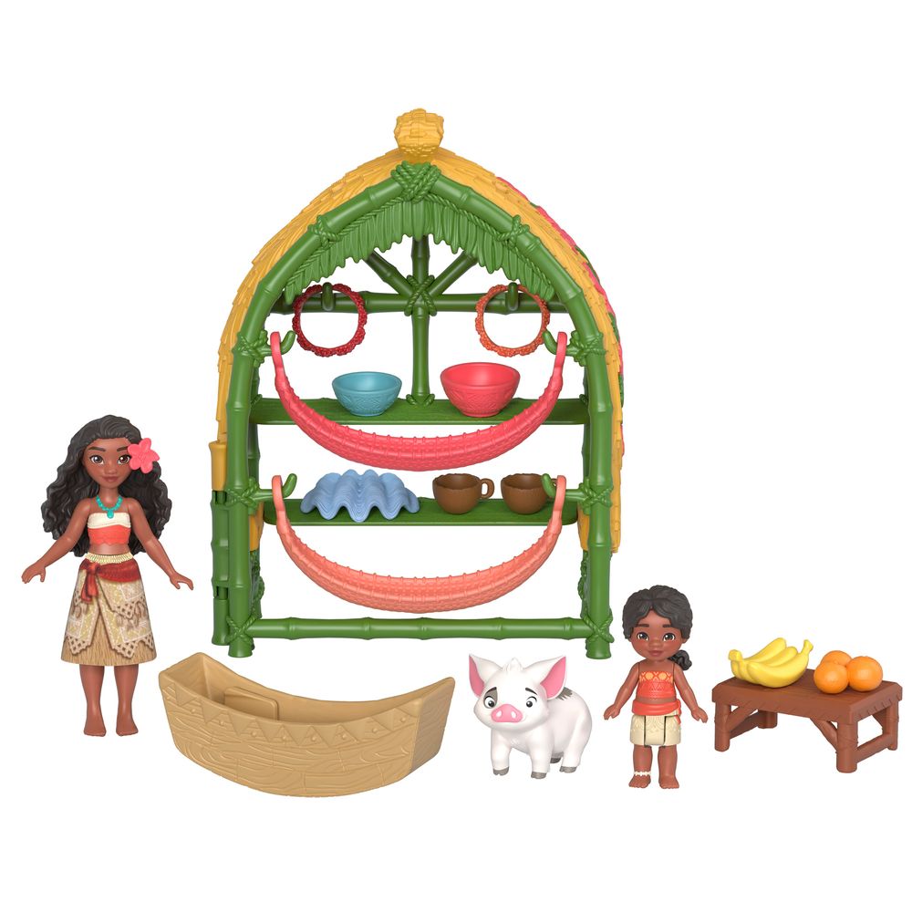 Moana 2 Casa Moana e Simea com Pua e Acessórios - Mattel - Imagem 2
