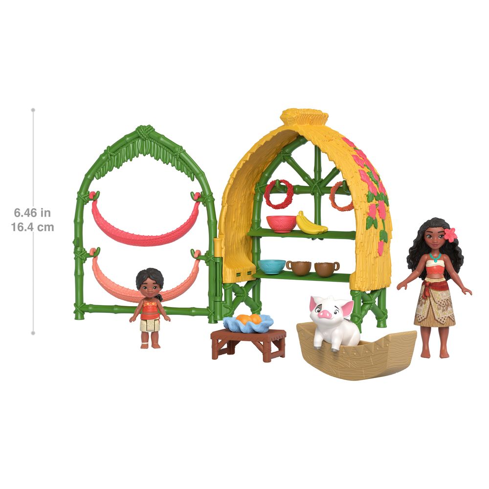 Moana 2 Casa Moana e Simea com Pua e Acessórios - Mattel - Imagem 6