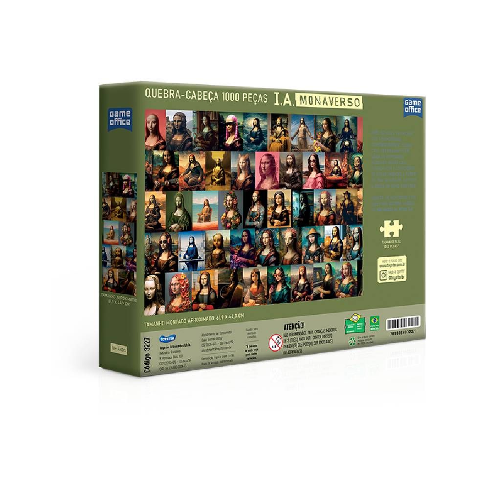 Quebra-Cabeça IA Monaverso 1000 Peças - Toyster - Imagem 3