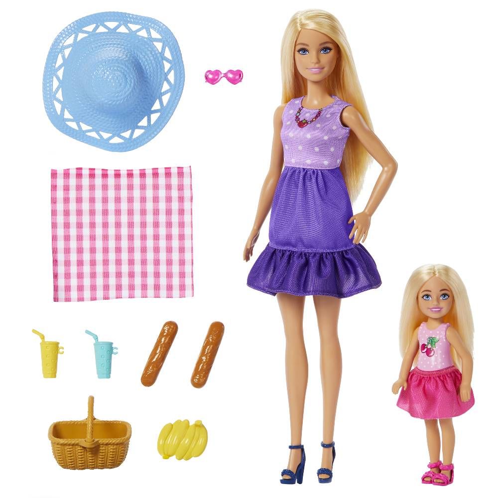 Barbie Conjunto Piquenique Malibu e Chelsea - Mattel - Imagem 2