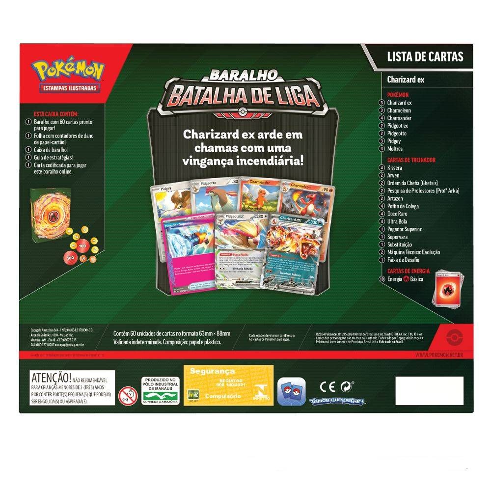 Pokémon Deck Batalha de Liga Charizard - Copag - Imagem 3