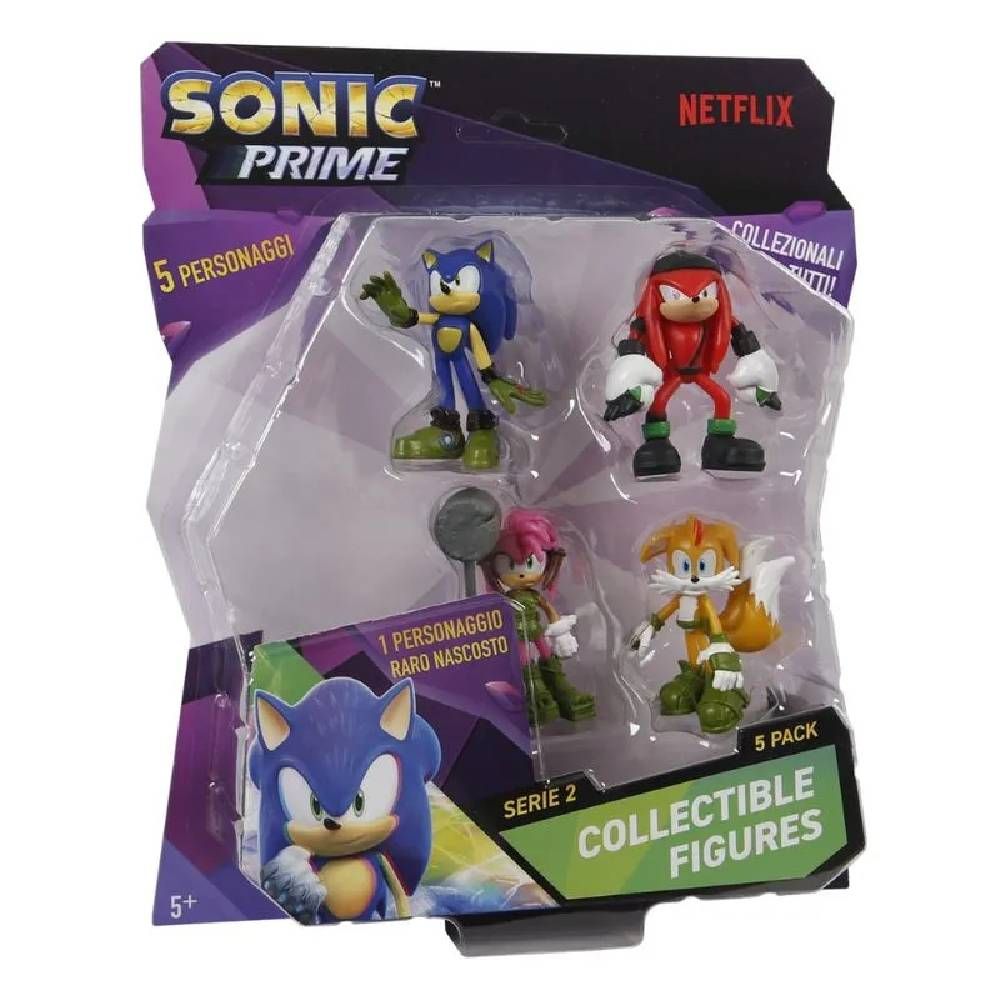 Sonic 5 Bonecos Sonic, Knucks, Thorn Rose e Tails - Candide - Imagem 6