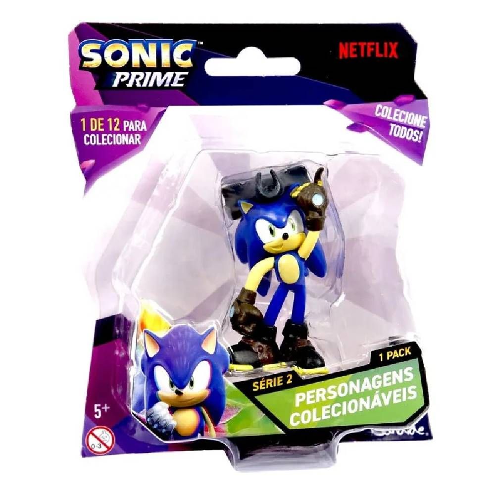Sonic Prime Boneco Colecionável Sonic Pirata - Candide - Imagem 3