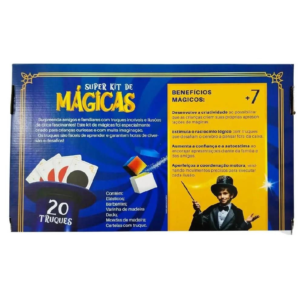 Kit de Mágicas 20 Truques - Brincadeira de Criança - Imagem 3