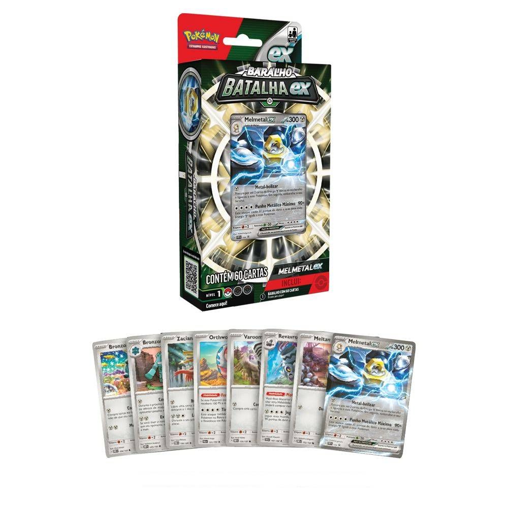 Pokémon Deck Batalha Ex Melmetal - Copag - Imagem 3