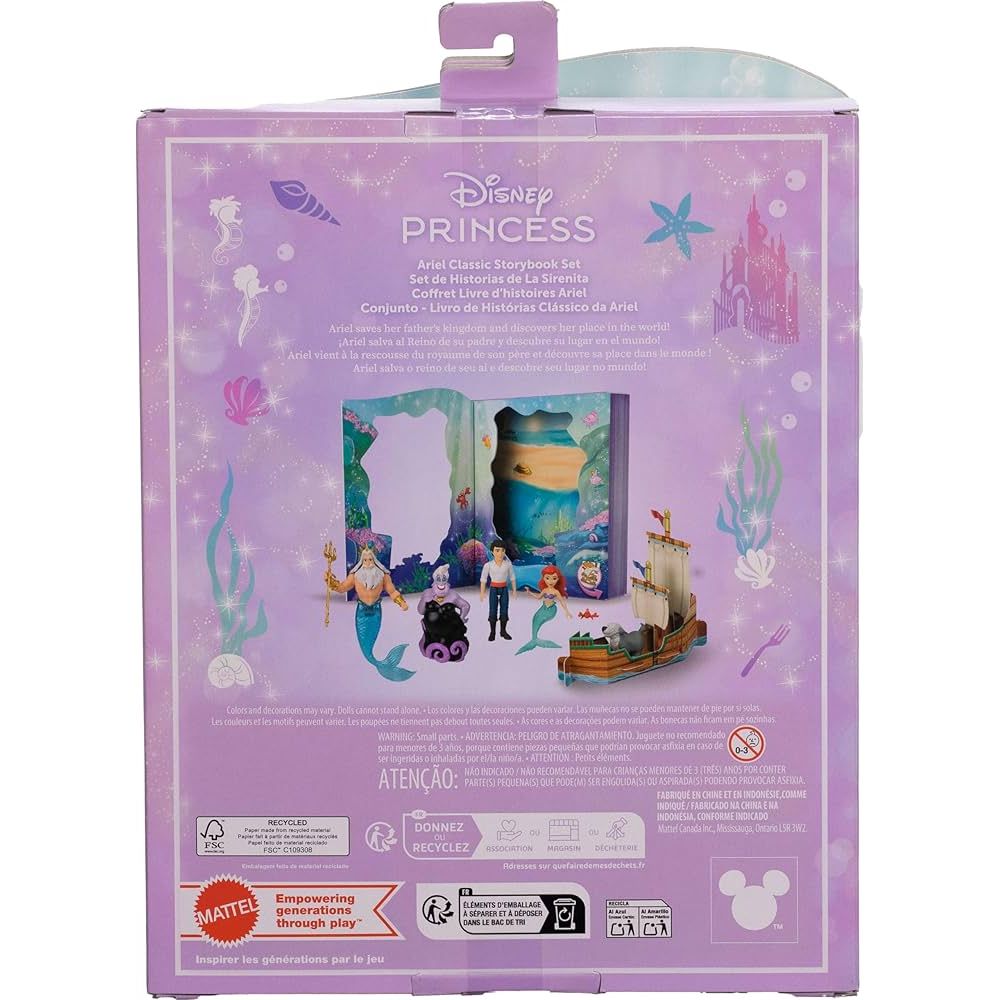 Disney Princesa Ariel Conjunto de Contos - Mattel - Imagem 5