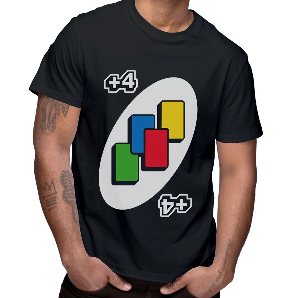 Camiseta UNO +4 M - Fun Divirta-se