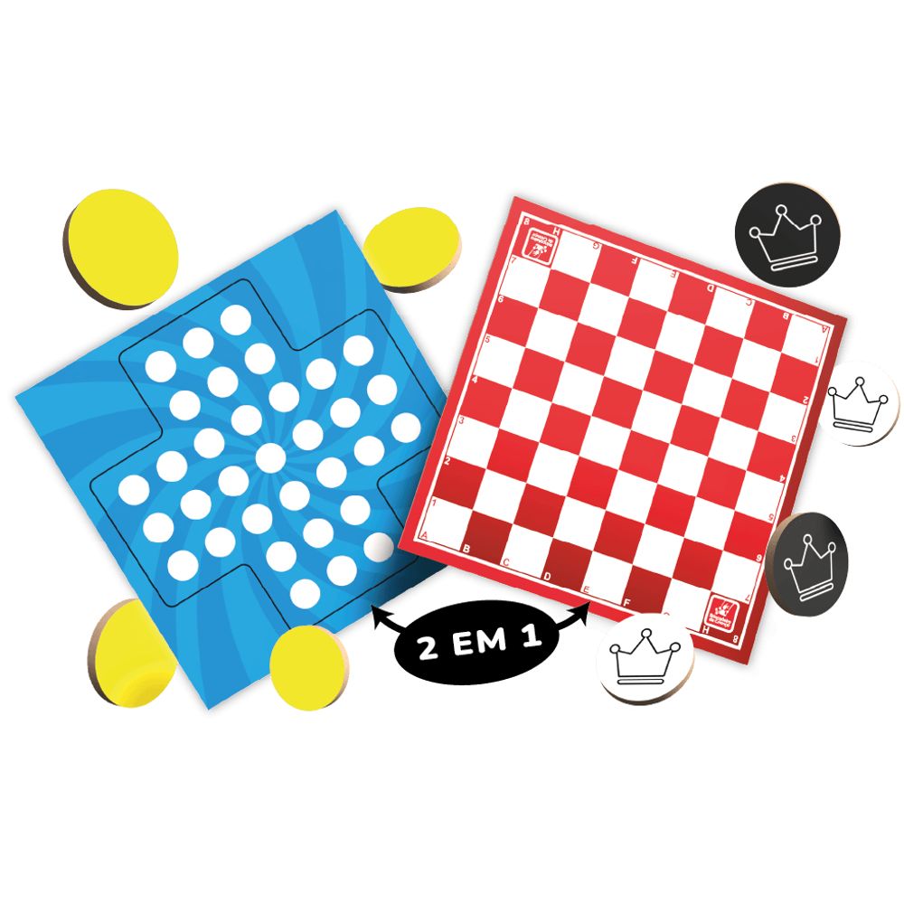 Jogo Dama e Resta 1 Coleção Pop - Brincadeira de Criança - Imagem 2