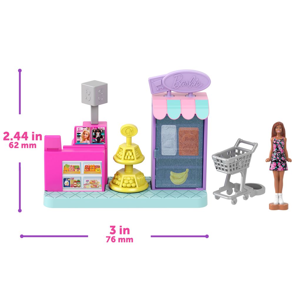 Barbie Conjunto Mini BarbieLand Supermercado - Mattel - Imagem 4