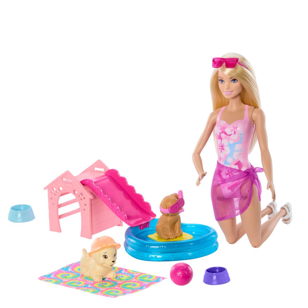 Barbie Festa na Piscina com Cachorrinhos - Mattel - Imagem 2