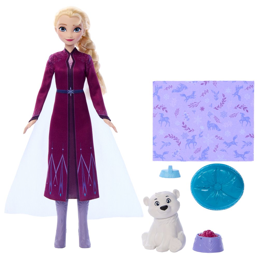 Disney Frozen Elsa com Bebê Urso - Mattel - Imagem 2