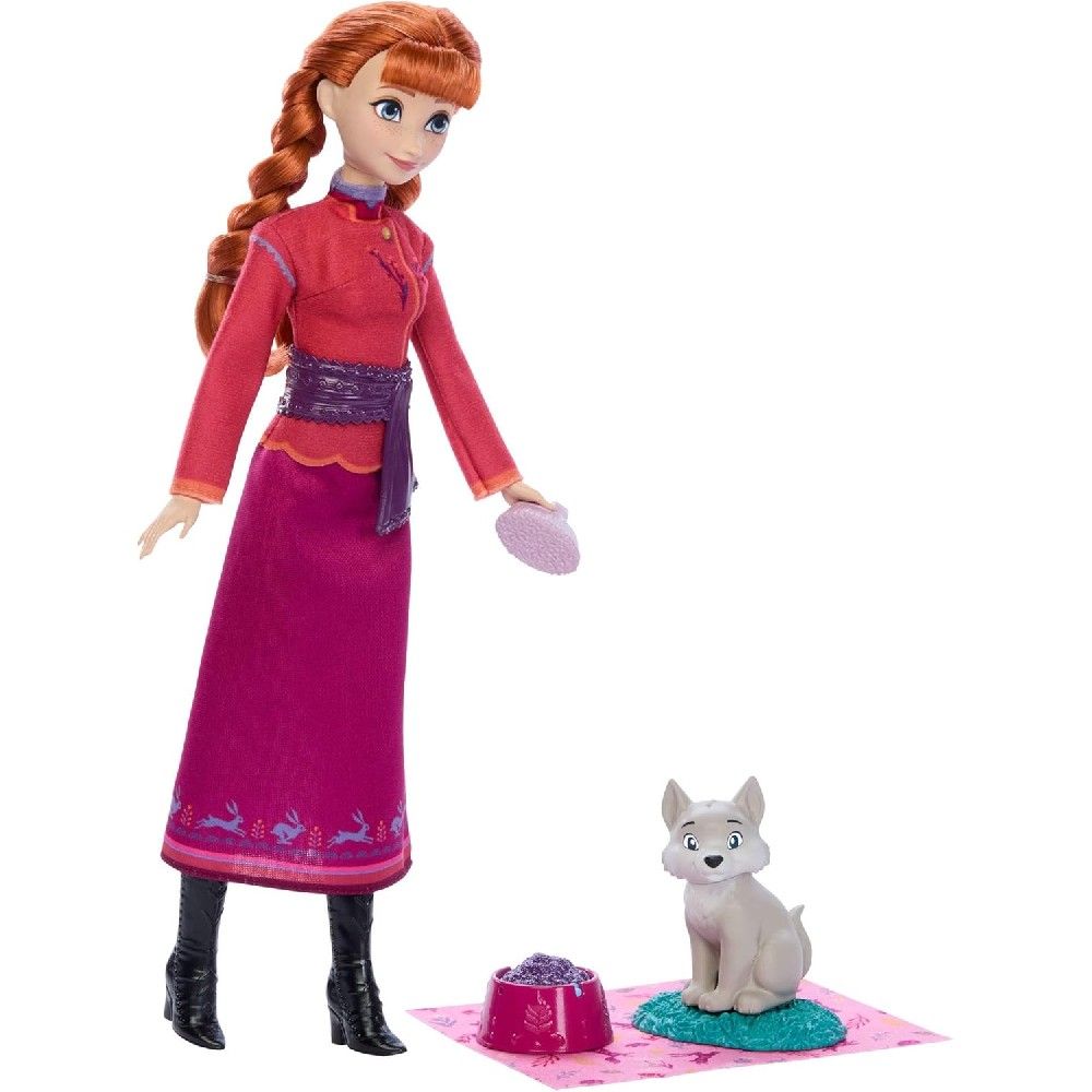 Disney Frozen Anna Com Bebê Raposa - Mattel - Imagem 3