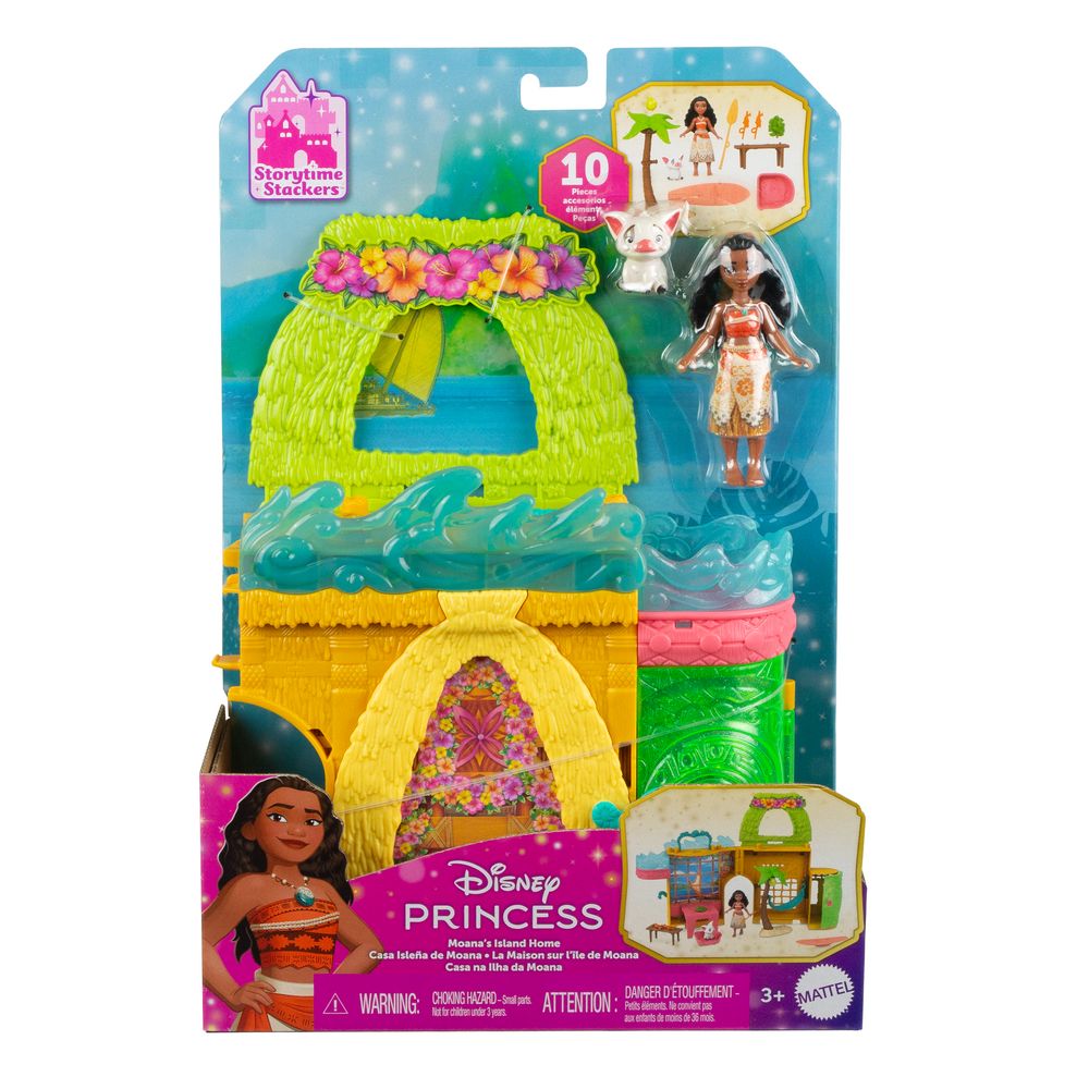 Disney Princesa Mini Castelo da Moana Empilhável - Mattel - Imagem 5