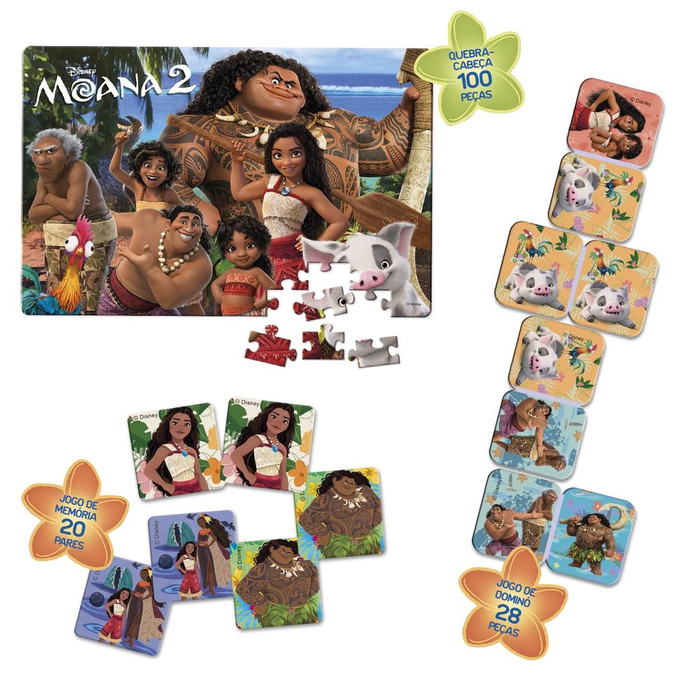 Super Kit Moana com 3 Jogos - Toyster - Imagem 2