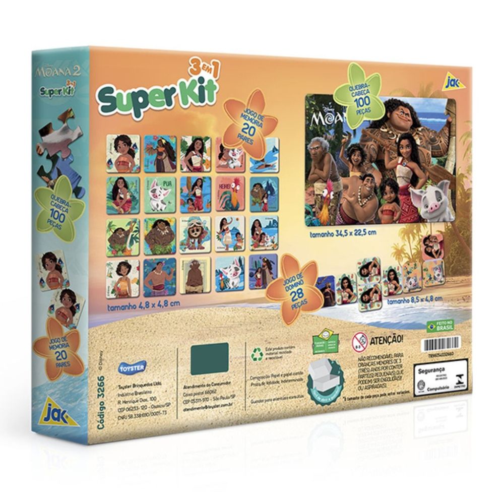 Super Kit Moana com 3 Jogos - Toyster - Imagem 3