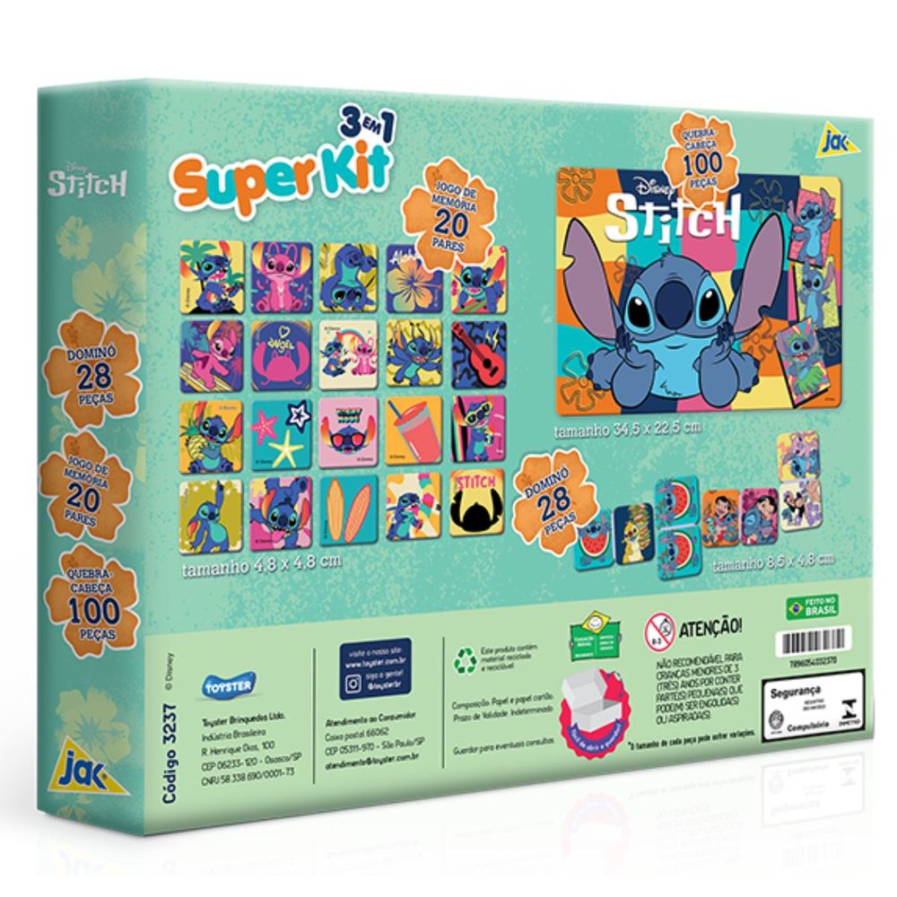 Super Kit Stitch Com 3 Jogos - Toyster - Imagem 3