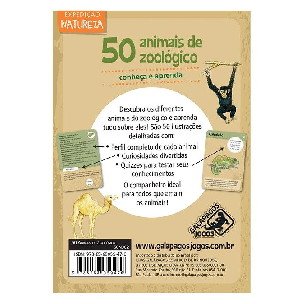 Jogo 50 Animais de Zoológico - Asmodee - Imagem 4