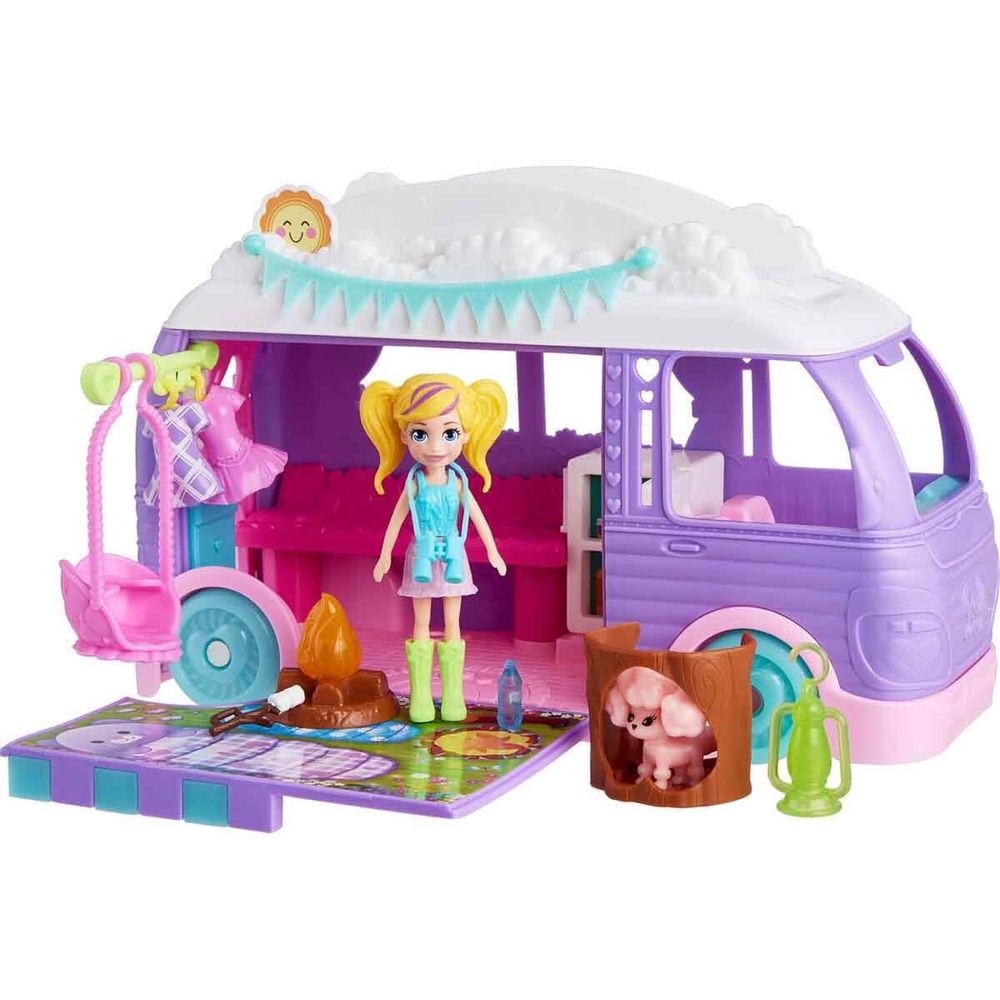 Polly Pocket Van Camping - Mattel