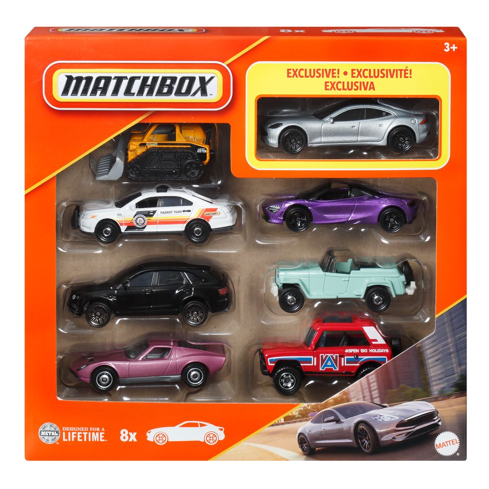 Matchbox Pacote com 8 Carros Exclusivo Karma GS-6 - Mattel