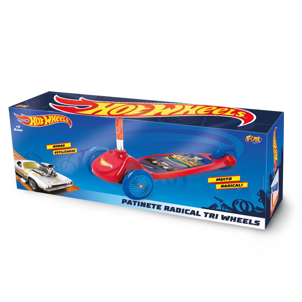 Hot Wheels Patinete 3 Rodas - Fun Divirta-se - Imagem 5