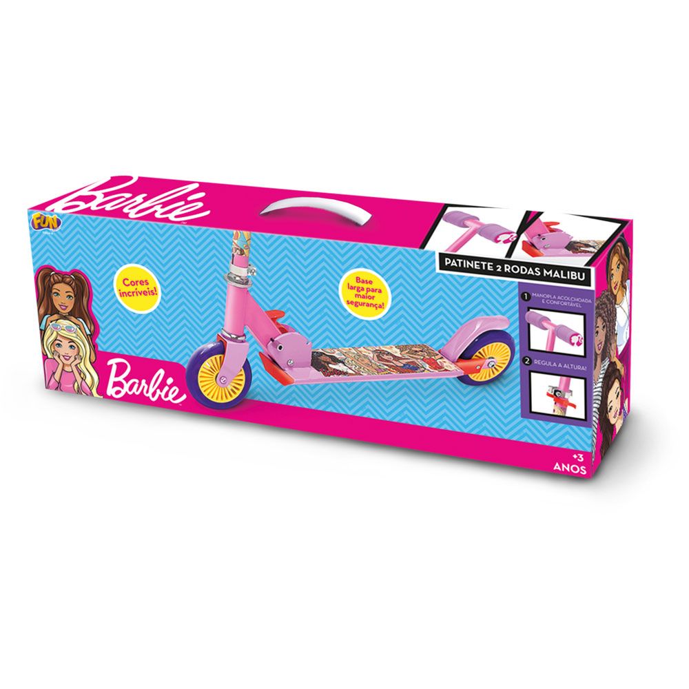 Barbie Patinete 2 Rodas Malibu - Fun Divirta-se - Imagem 5