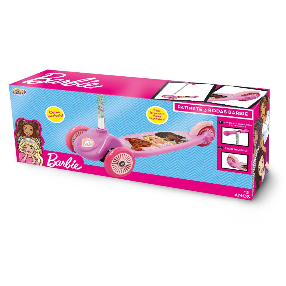 Barbie Patinete 3 Rodas - Fun Divirta-se - Imagem 6