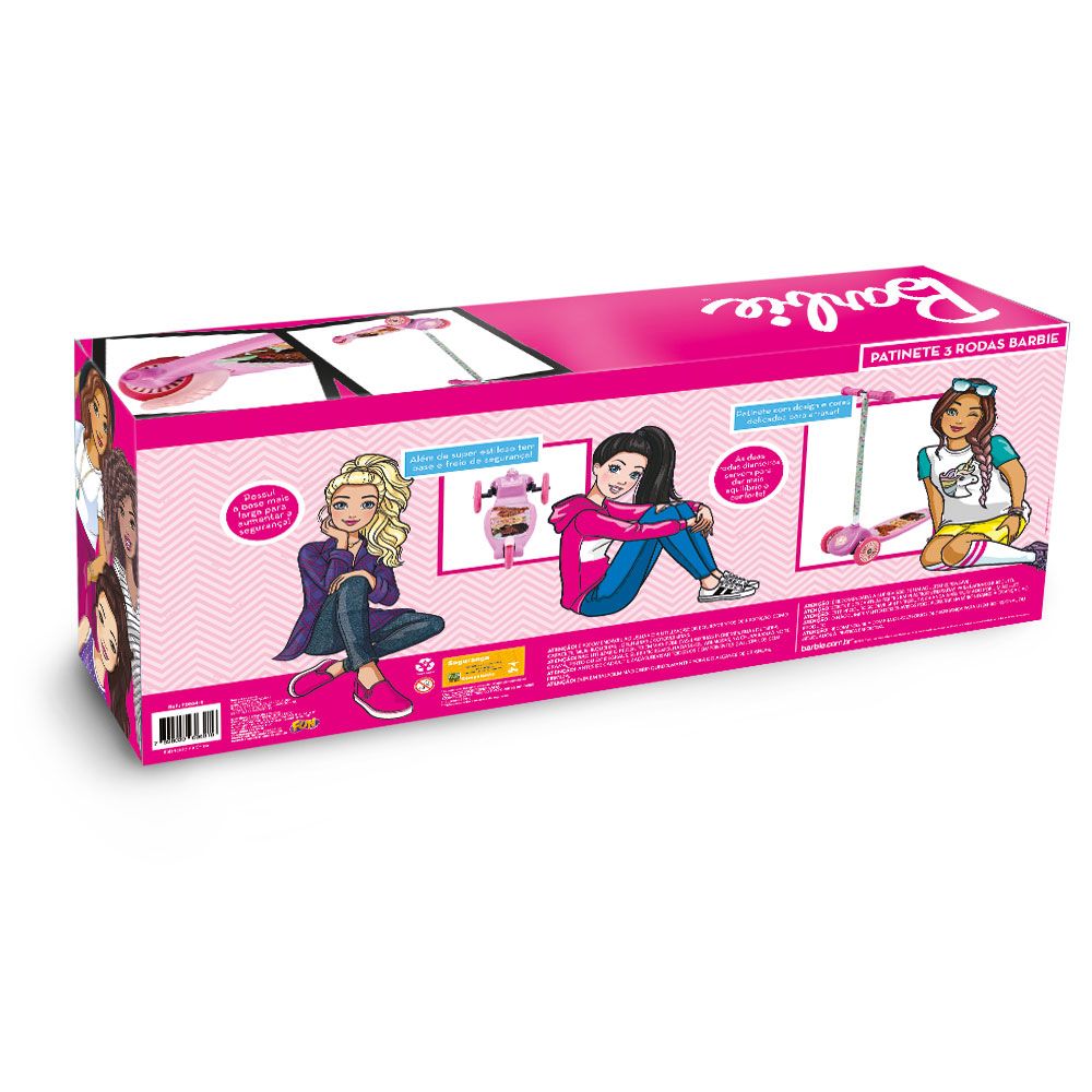 Barbie Patinete 3 Rodas - Fun Divirta-se - Imagem 7