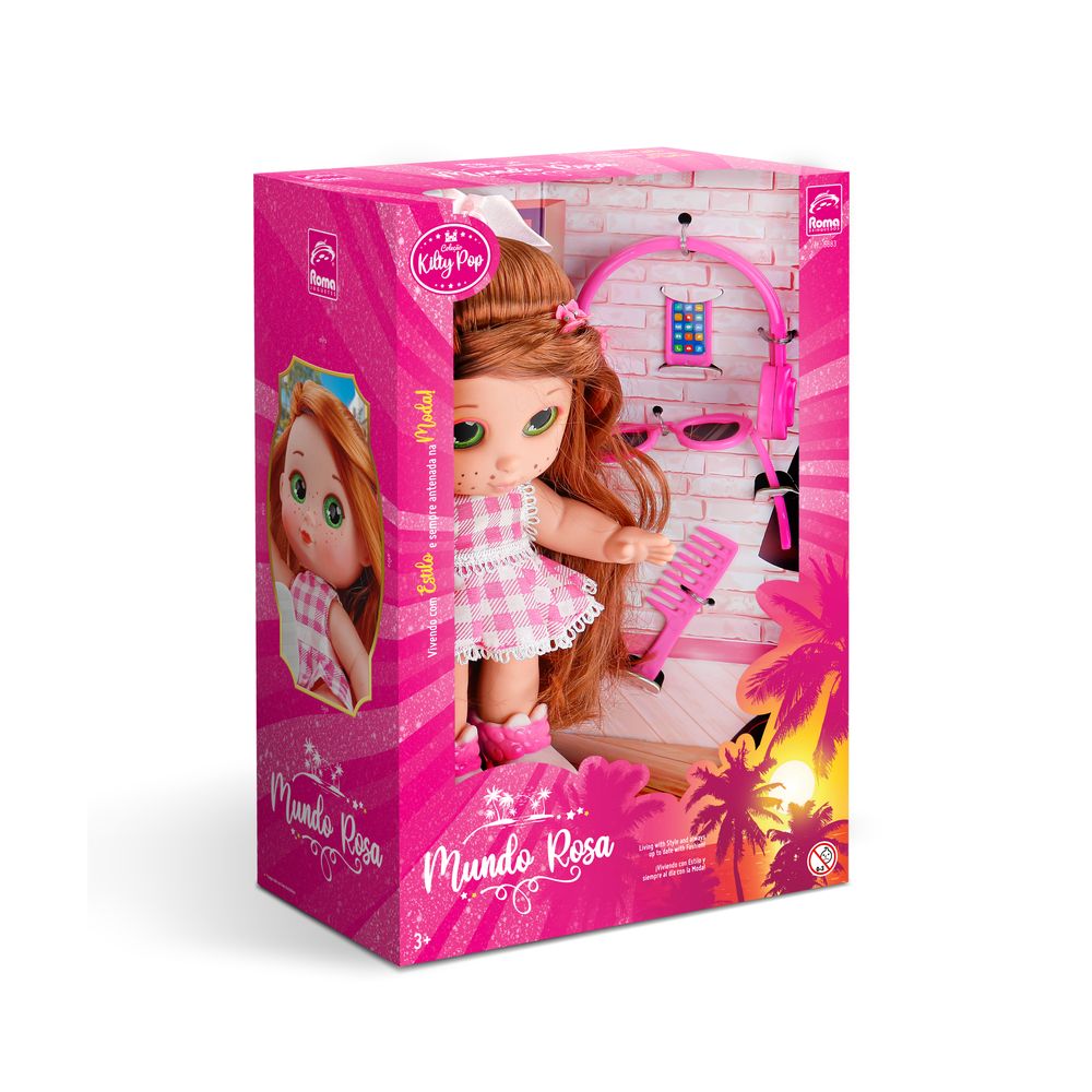 Boneca Kilty Pop Mundo Rosa - Roma - Imagem 7