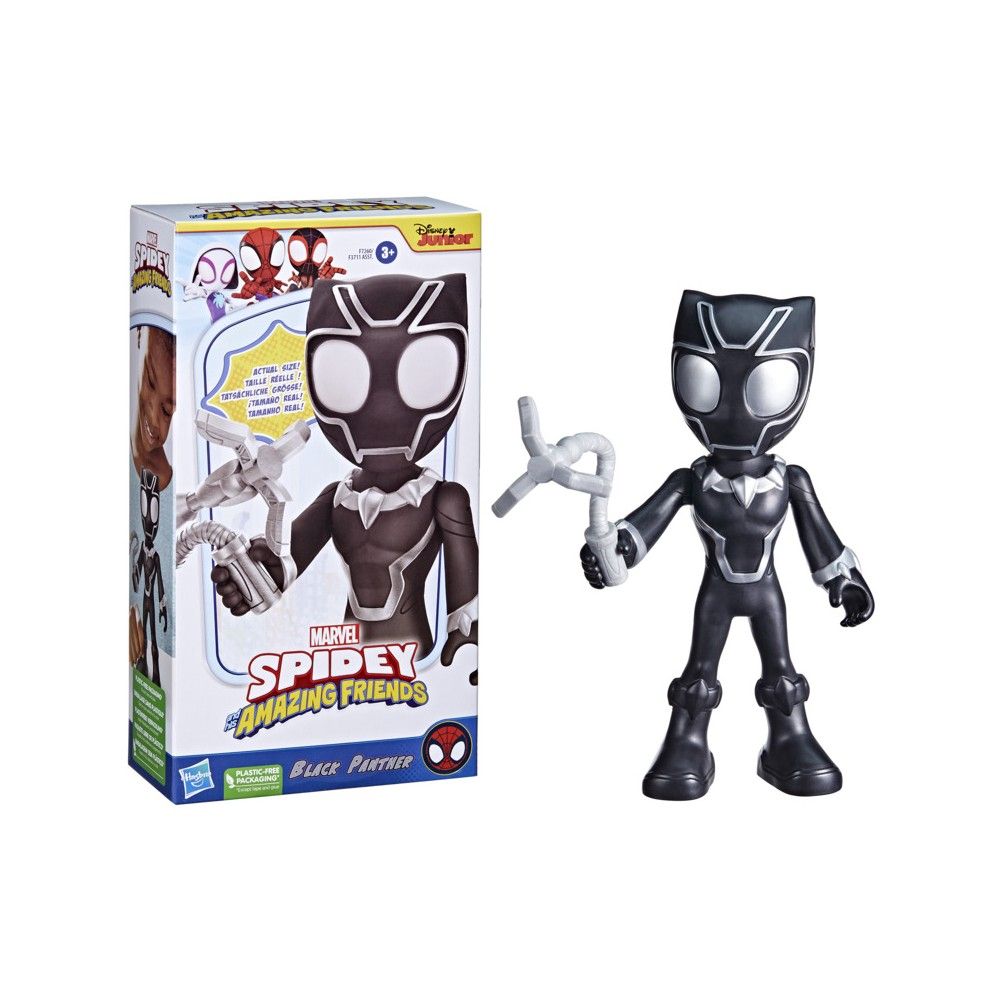 Spidey Amazing Friends Supersized Pantera  Negra - Hasbro