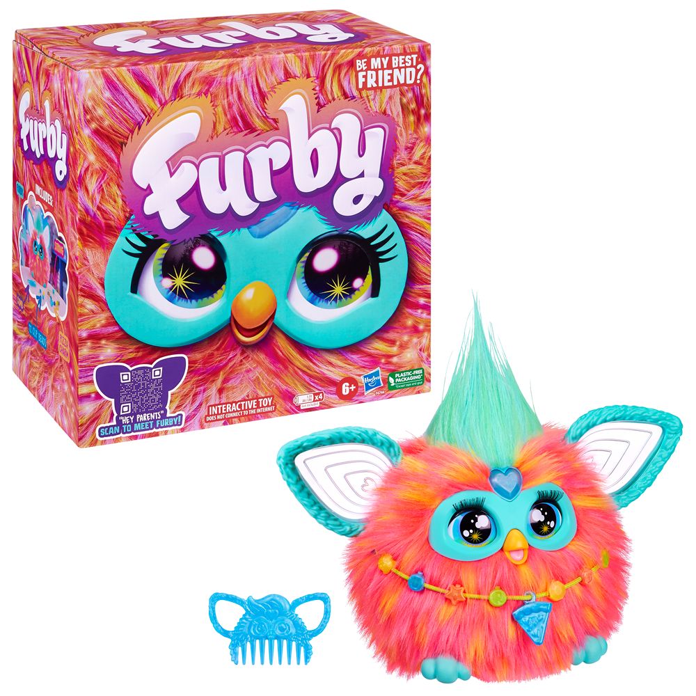 Furby Pelúcia Interativa Coral - Hasbro