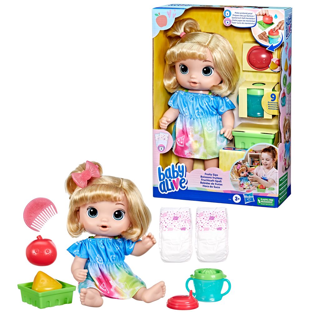 Baby Alive Hora do Suco Loira - Hasbro - Imagem 4
