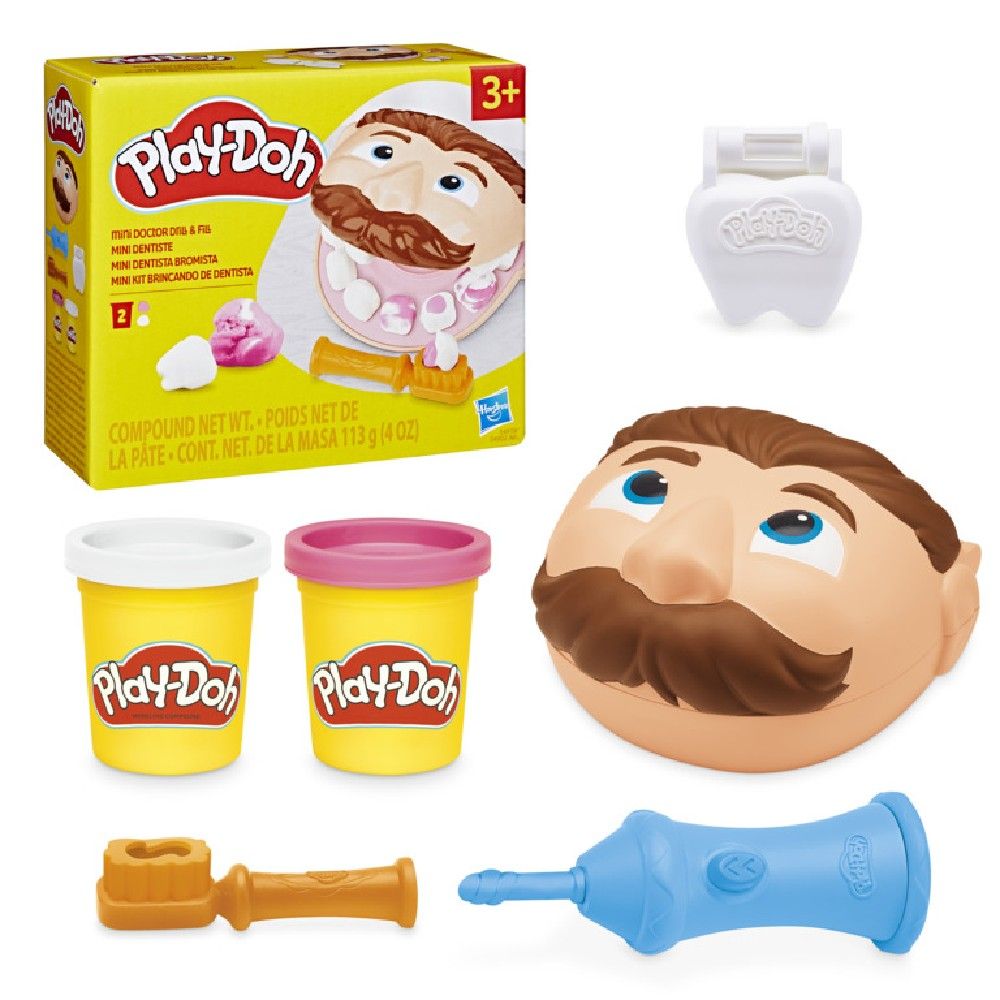 Playdoh Massa Modelar Mini Kit Brincando de Dentista - Hasbro