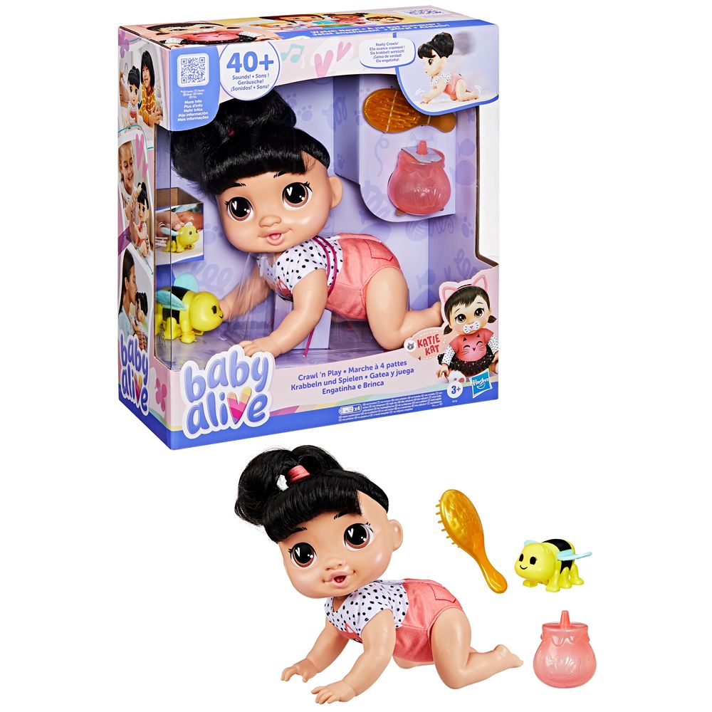 Baby Alive Engatinha e Brinca Morena - Hasbro - Imagem 4