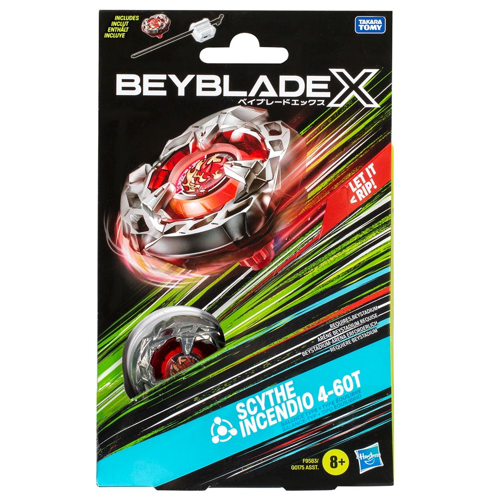 Pião Beyblade X Scythe Incendio com Lançador - Hasbro - Imagem 4