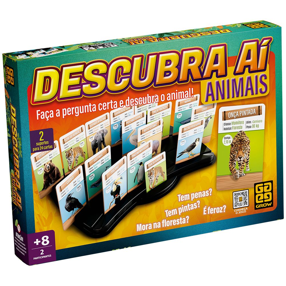 Jogo Descubra Ai Animais - Grow