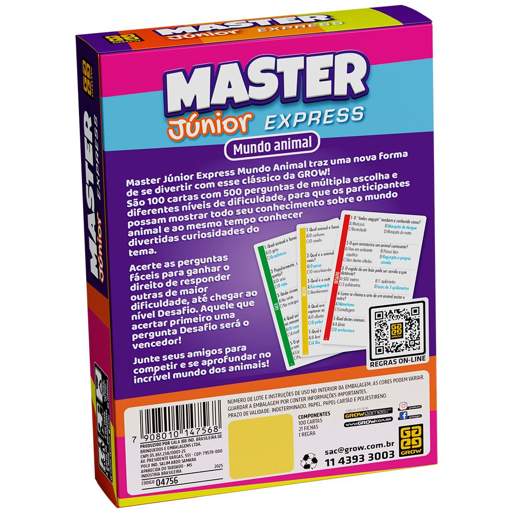 Jogo Master Junior Express Mundo Animal - Grow - Imagem 3