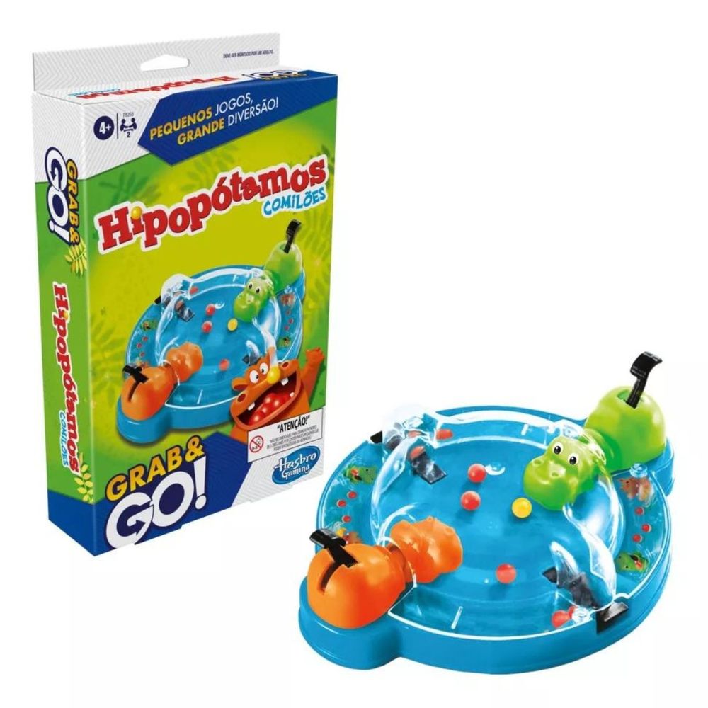 Jogo Hipopótamos Comilões Grab and Go - Hasbro - Imagem 3