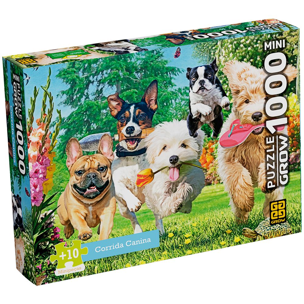 Puzzle 1000 Peças Mini Corrida Canina - Grow