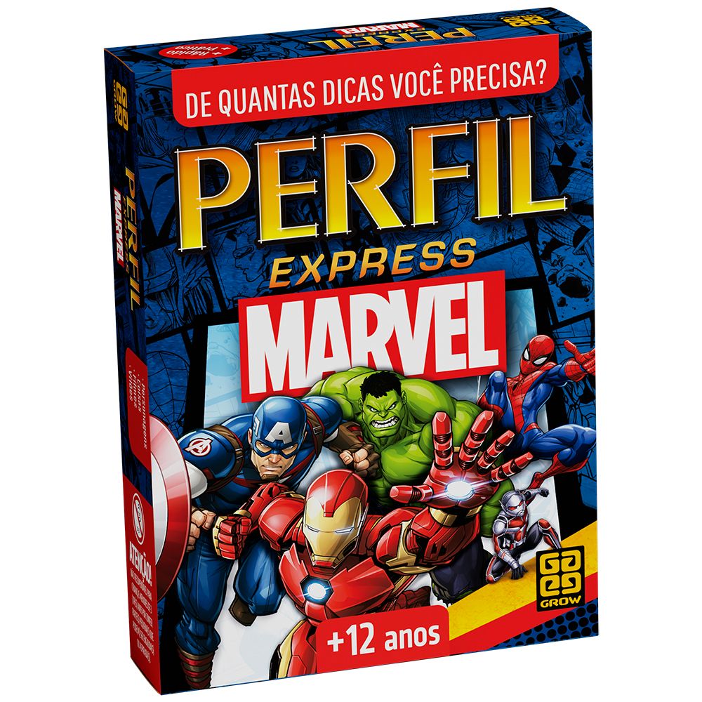 Jogo Perfil Express Marvel - Grow