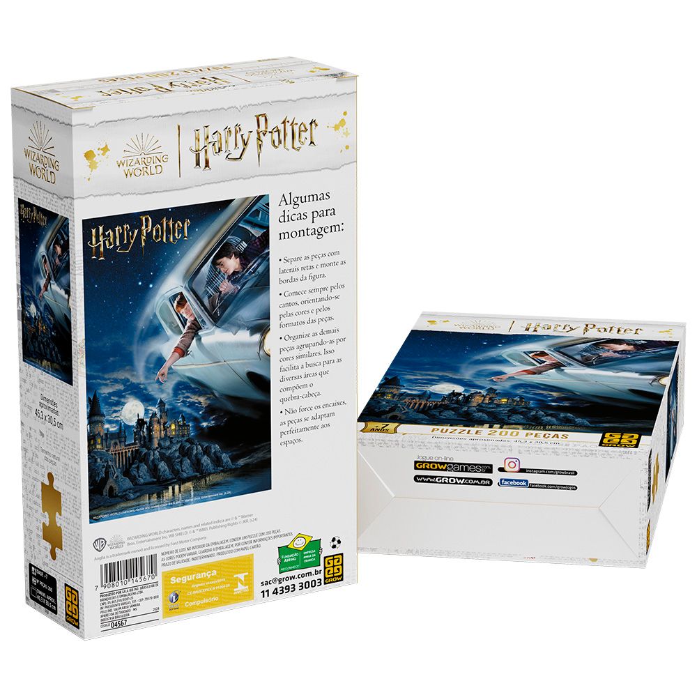 Puzzle 200 Peças Harry Potter - Grow - Imagem 3