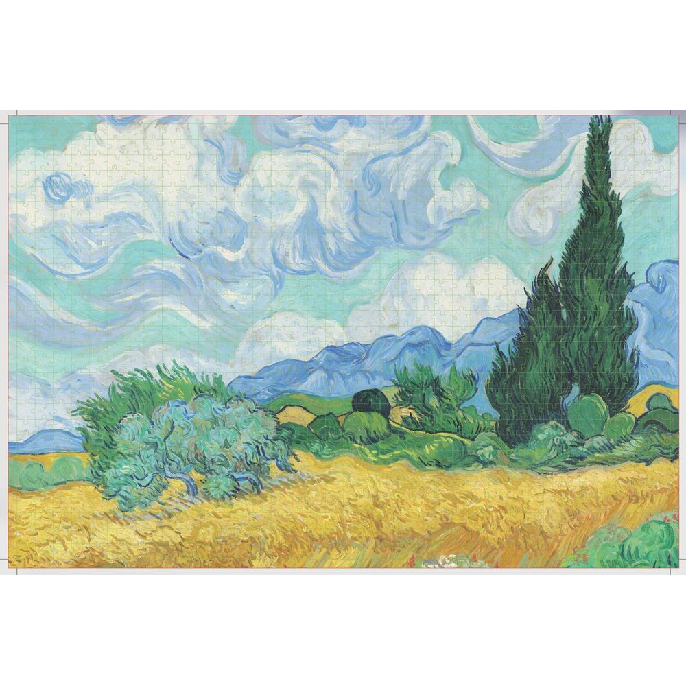 Puzzle 1000 Peças Van Gogh Campo de Trigo - Mimo - Imagem 3