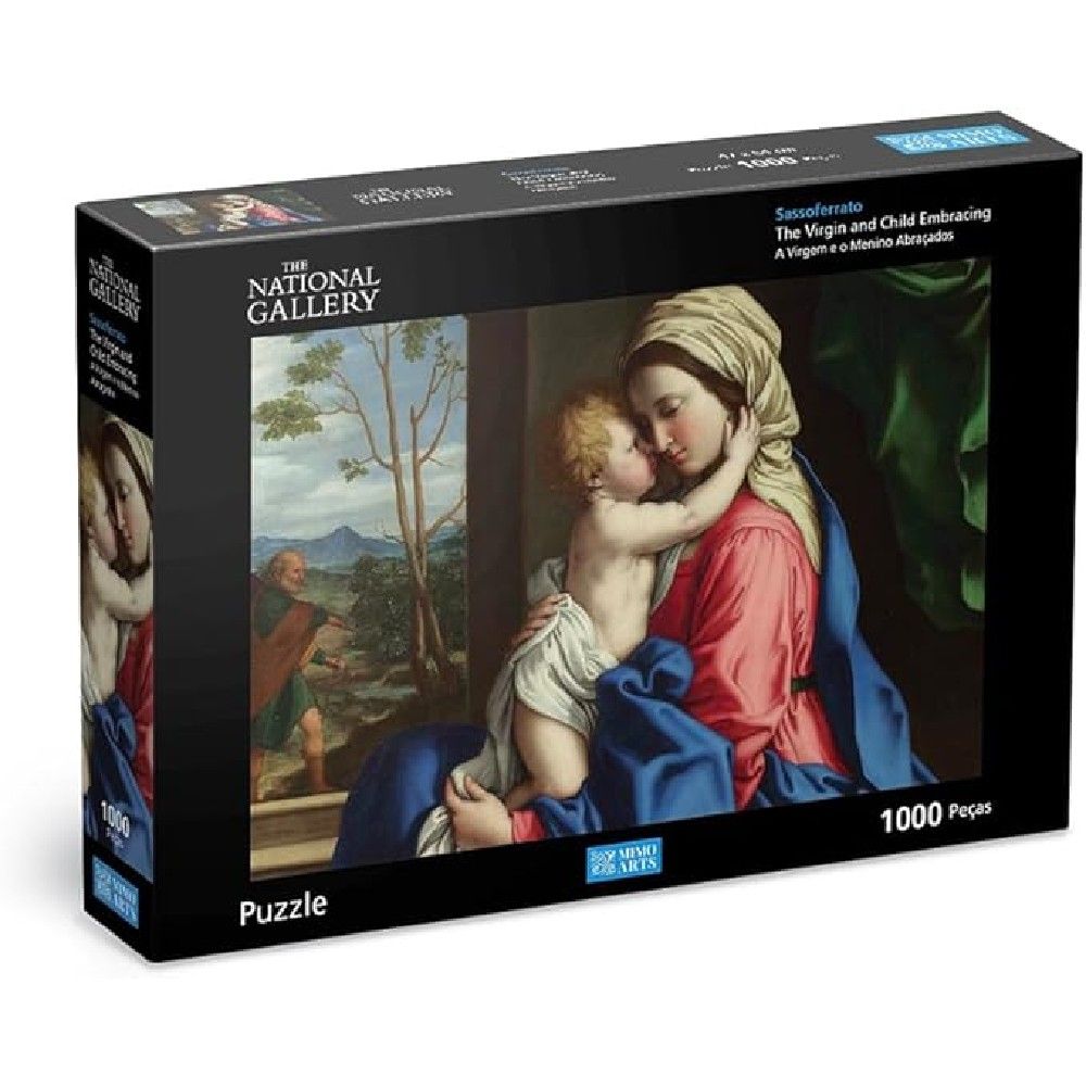 Puzzle 1000 Peças Previtali Virgem e Menino Abraçados - Mimo