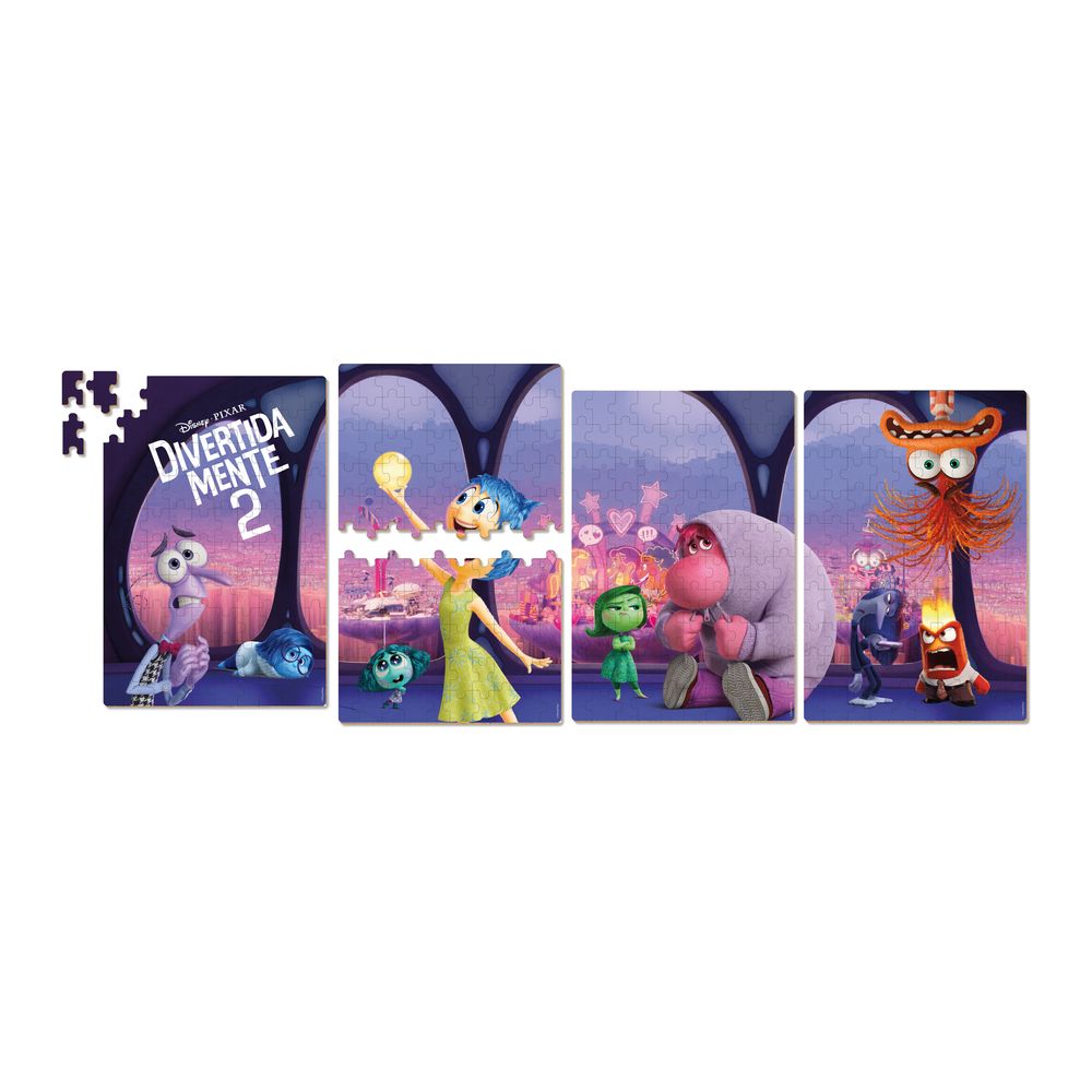 Quebra-Cabeça Emoções Divertidamente 2 4X100 Peças - Xalingo - Imagem 2