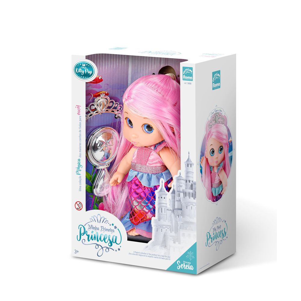 Boneca Kilty Pop Minha 1 Princesa Sereia - Roma - Imagem 3