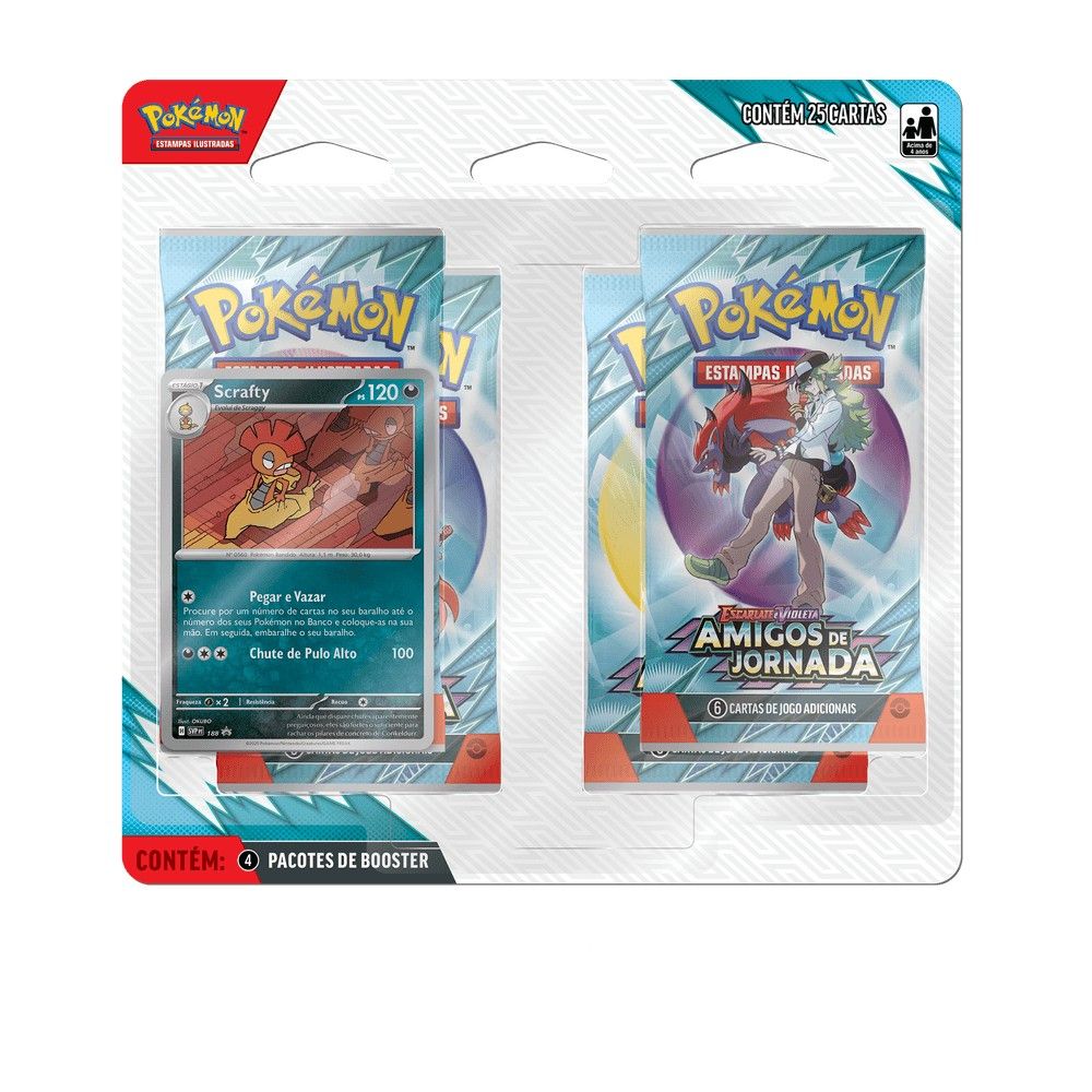 Pokémon Amigos de Jornada Scrafty - Copag