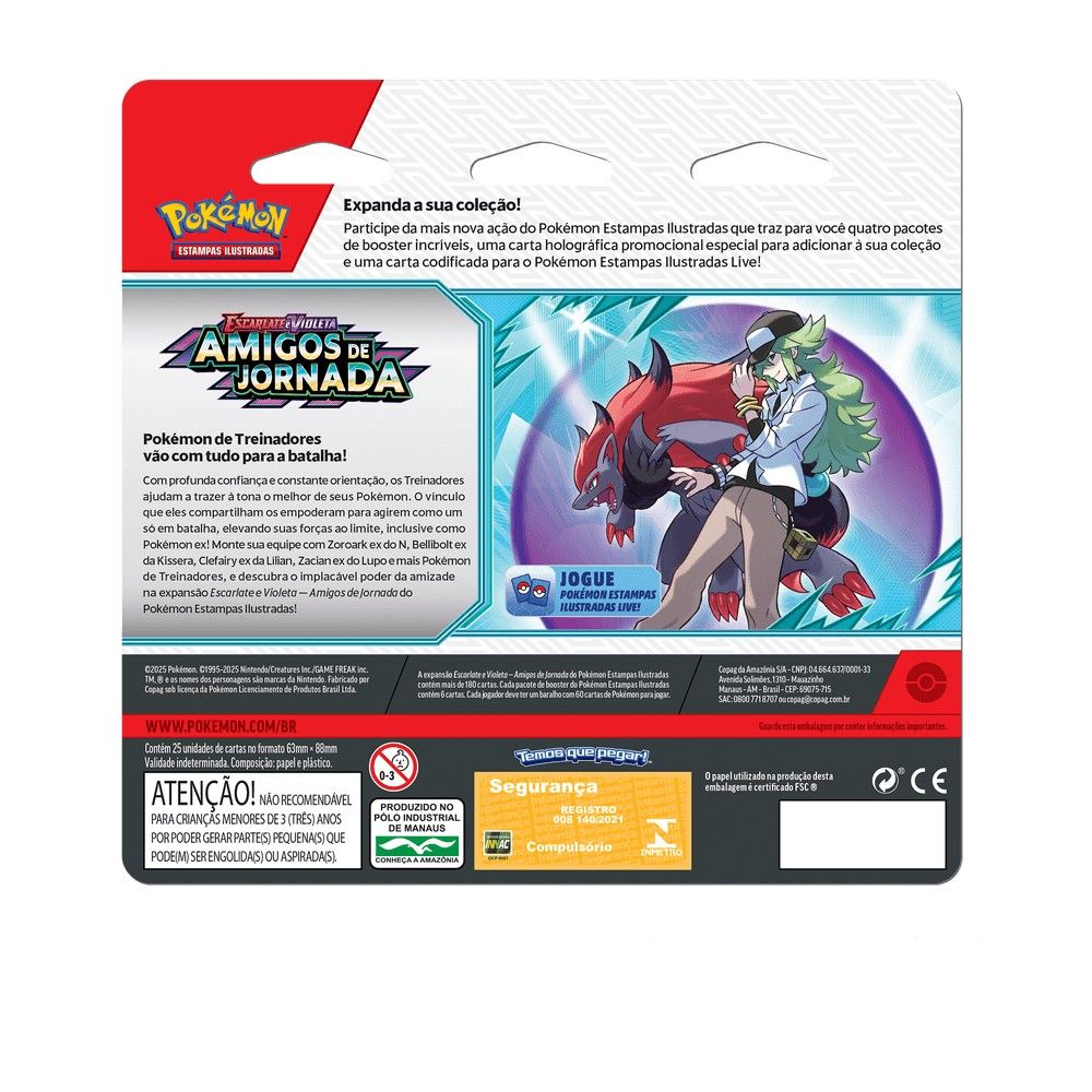 Pokémon Amigos de Jornada Scrafty - Copag - Imagem 2