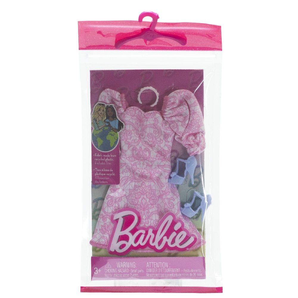 Barbie Acessórios para Boneca Vestido Estampado - Mattel - Imagem 2