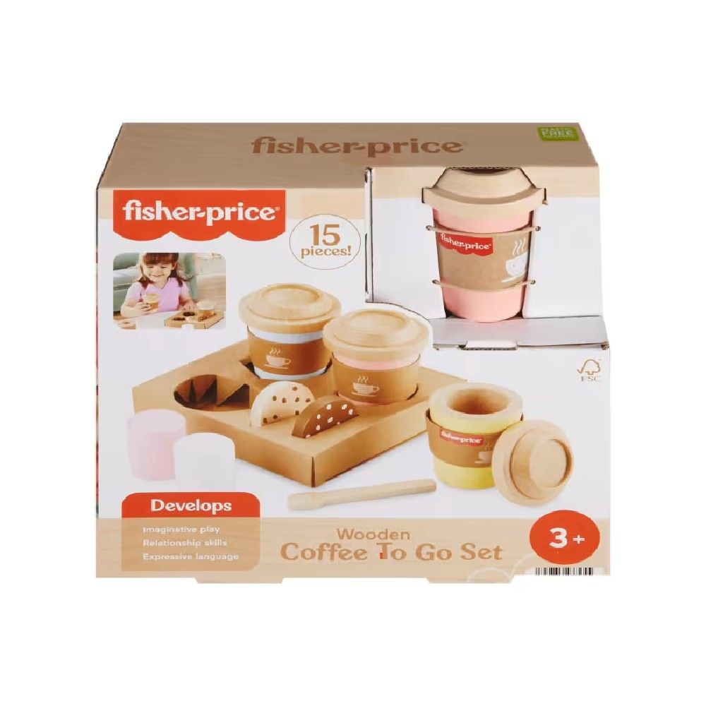 Fisher-Price Meu Primeiro Cappuccino de Madeira - Mattel - Imagem 3
